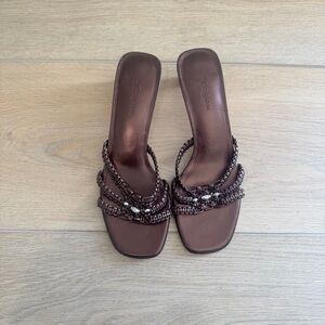 Brighton Karen Bronze Woven Sandals
Benchmade Size 8